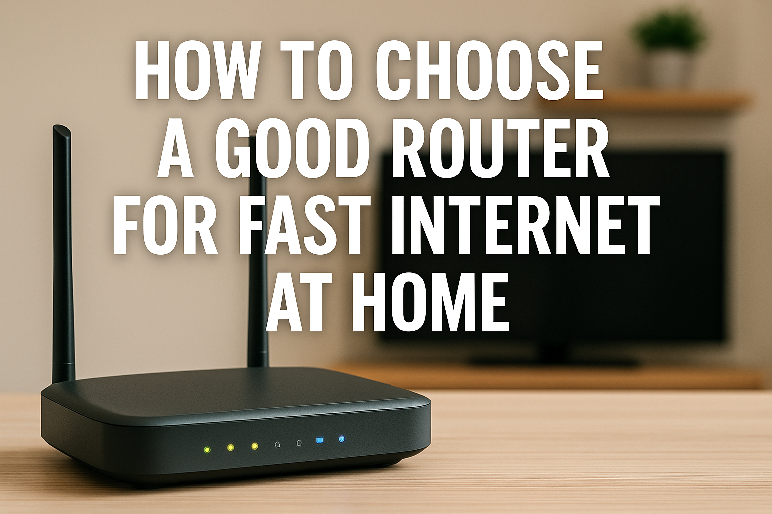 How to Choose a Good Router for Fast Internet at Home
