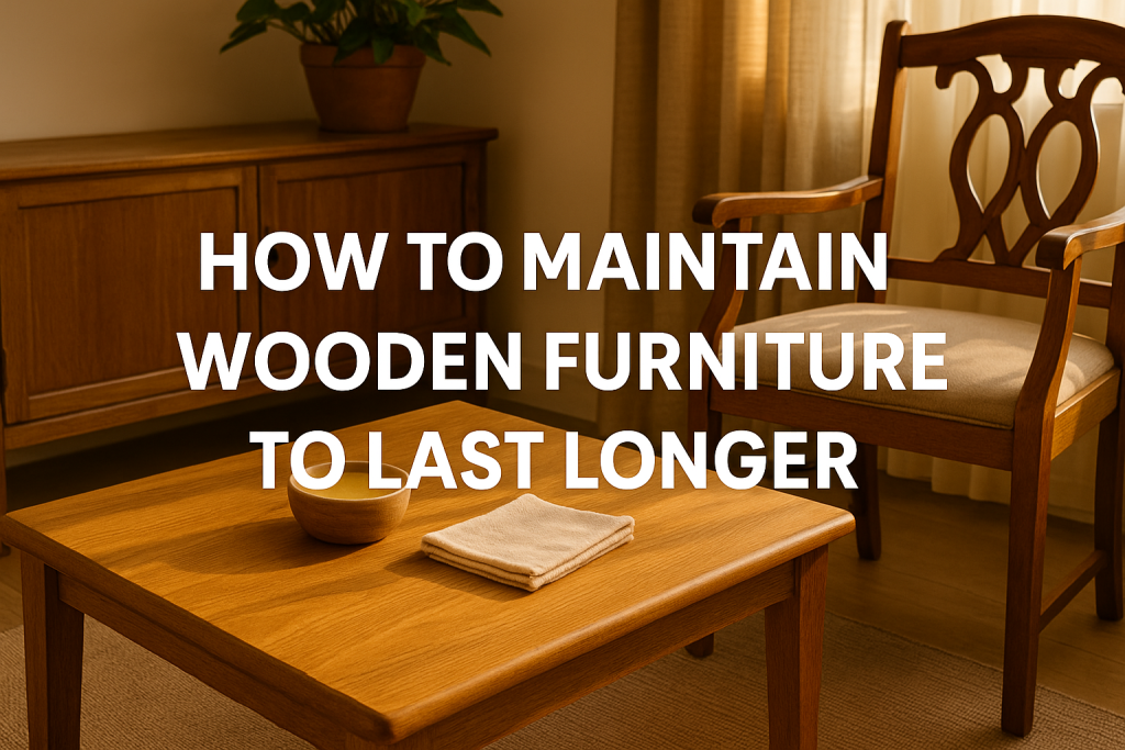 How to Maintain Wooden Furniture to Last Longer