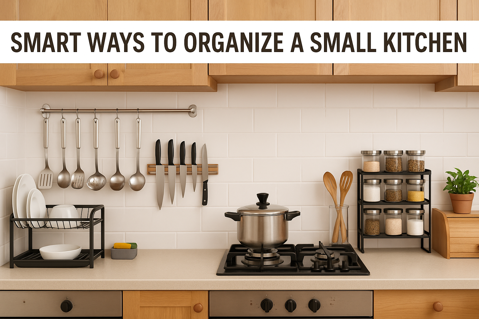 How to Organize a Small Kitchen Using Smart Accessories