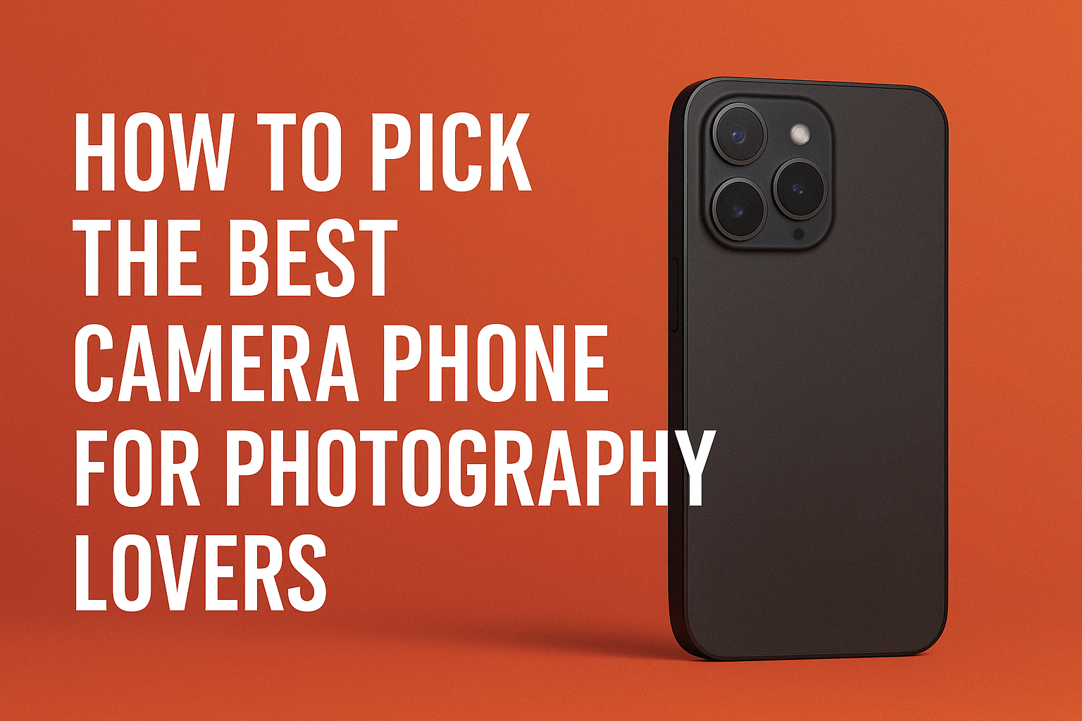 How to Pick the Best Camera Phone for Photography Lovers