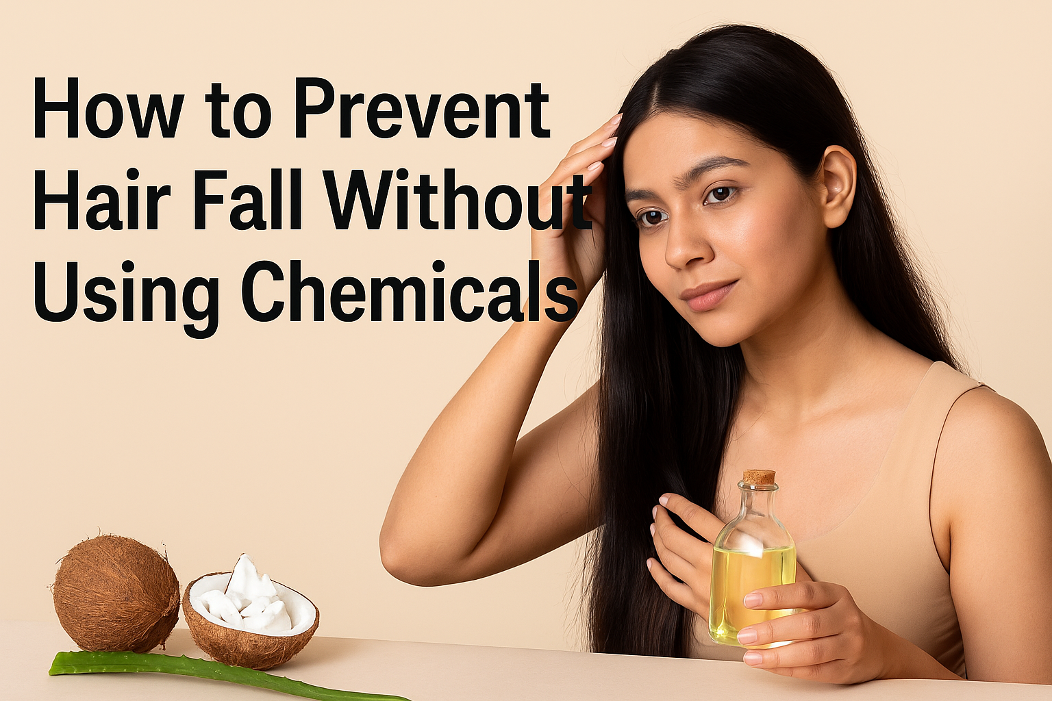 How to Prevent Hair Fall Without Using Chemicals
