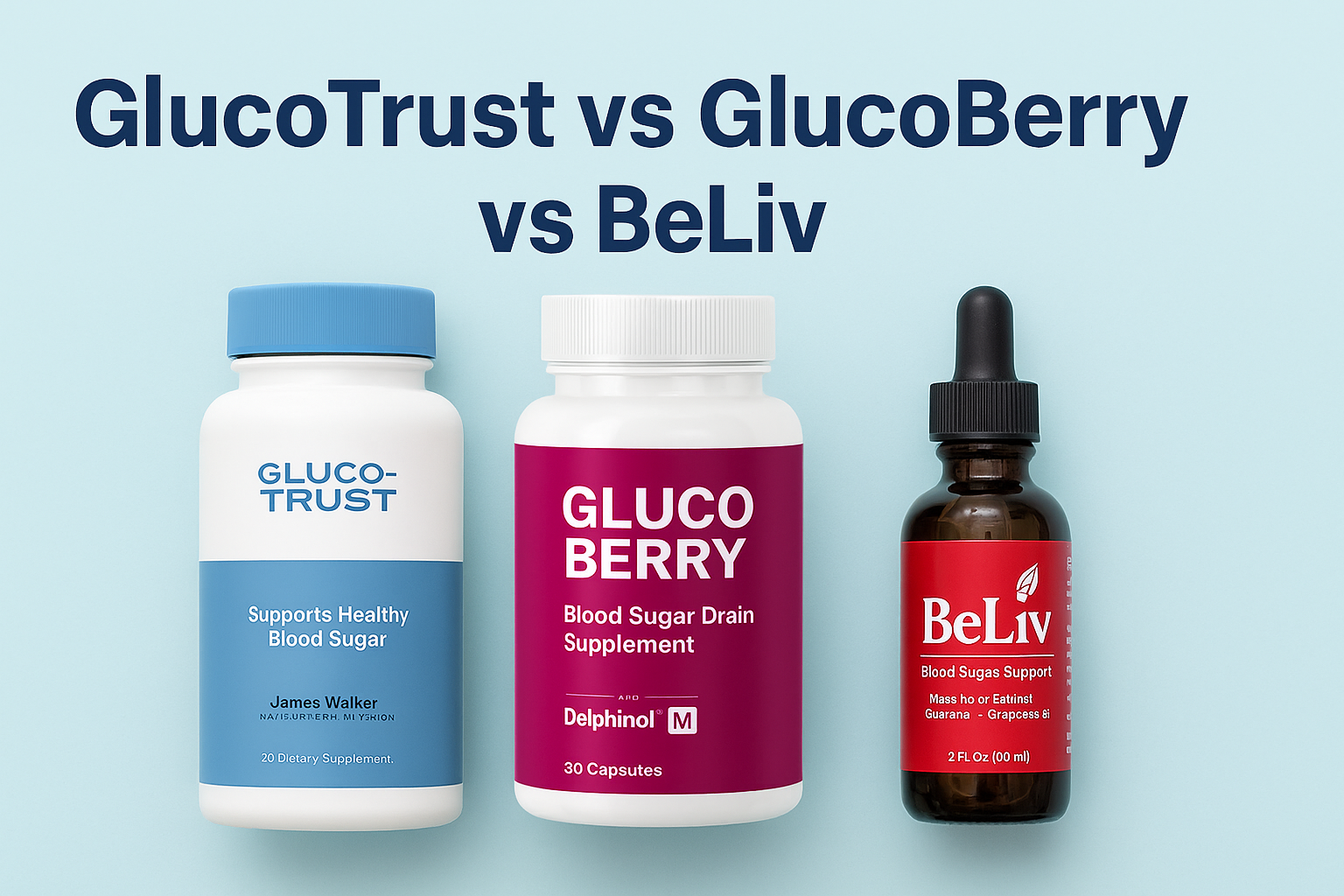Top Blood Sugar Supplements Compared