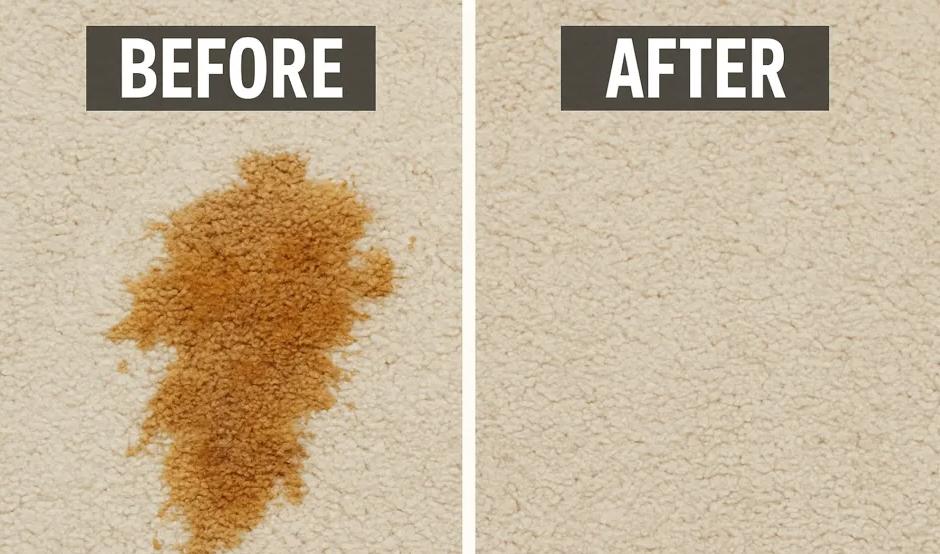 Campanelli Pro Series Stain Remover Before After