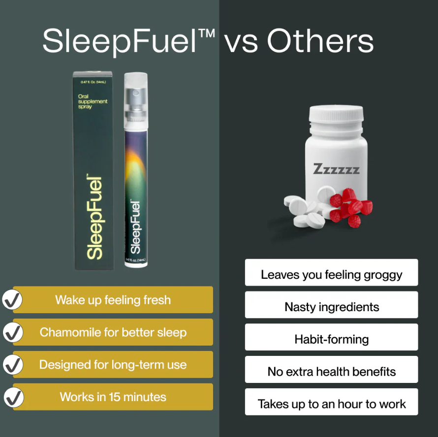SleepFuel Sleep Spray vs Others
