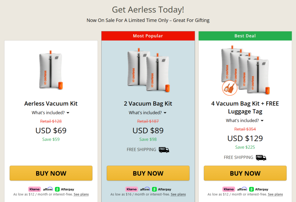 Aerless Review 2026: Are These Vacuum Compression Bags Really Worth It? 11 Aerless Cost