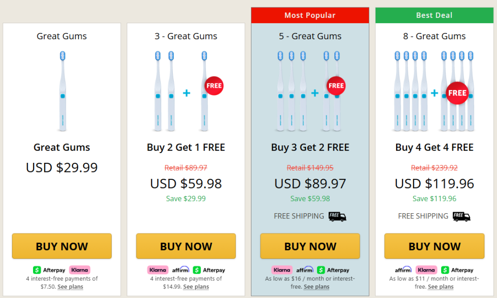 Great Gums Price