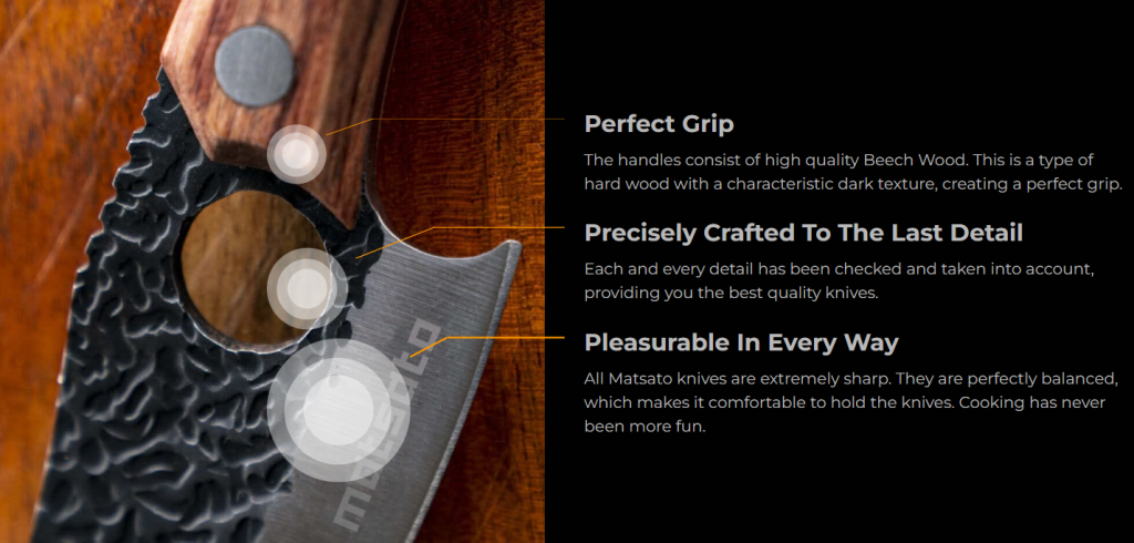 Matsato Chef Knife Features