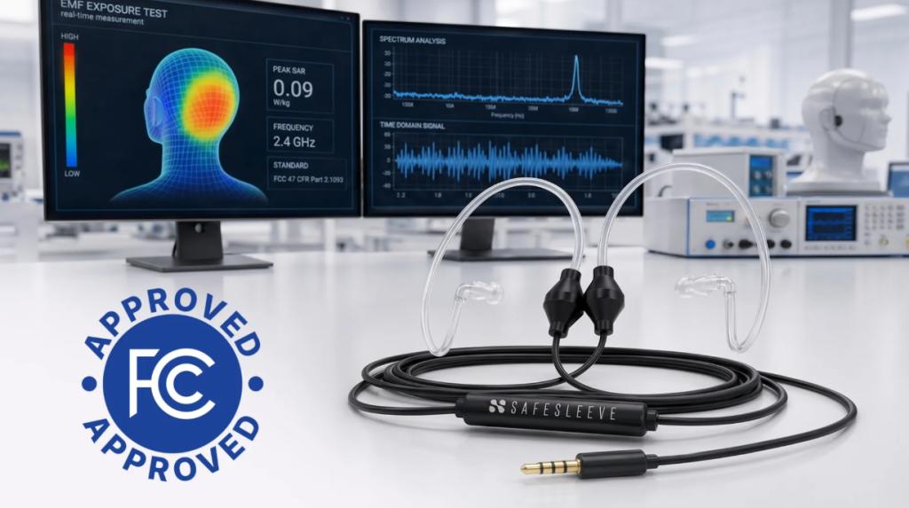 SafeSleeve Air-Tube Headphones Doctors Approved