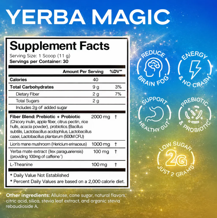 Yerba Magic Tea Powder Review 2026: Does It Actually Work? (My Honest Take) 10 Yerba Magic Supplement Facts