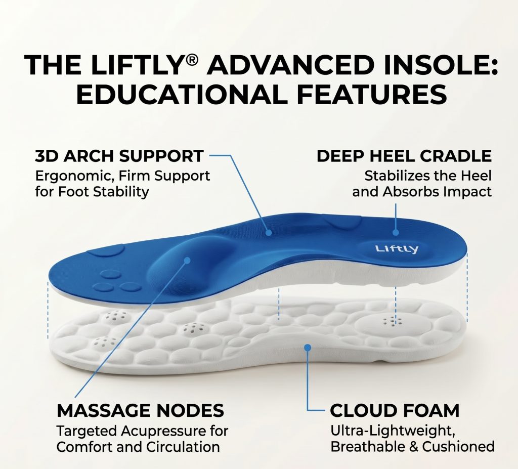 Liftly Insoles Review 2026: Does This 4D Cloud Cushioning Insole Really Work for Foot Pain? 7 Liftly insoles features